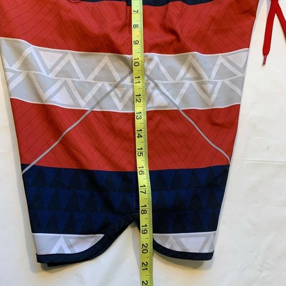 Quiksilver Board Shorts Swim Trunks Men’s 34 Surfing Beach Color Block Striped - Picture 12 of 12